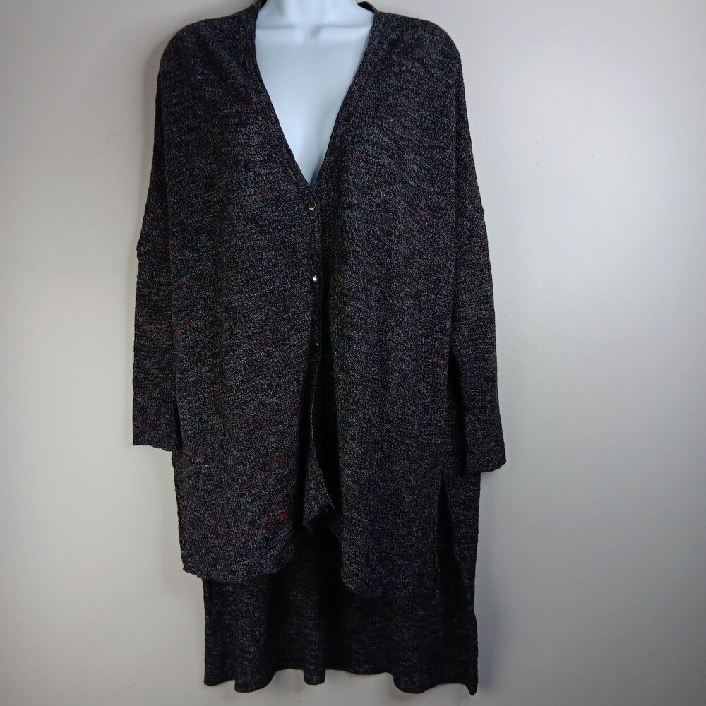 Free People Cardigan Women’s XS  TGIF Oversized Sweater Brown Boho Lagenlook